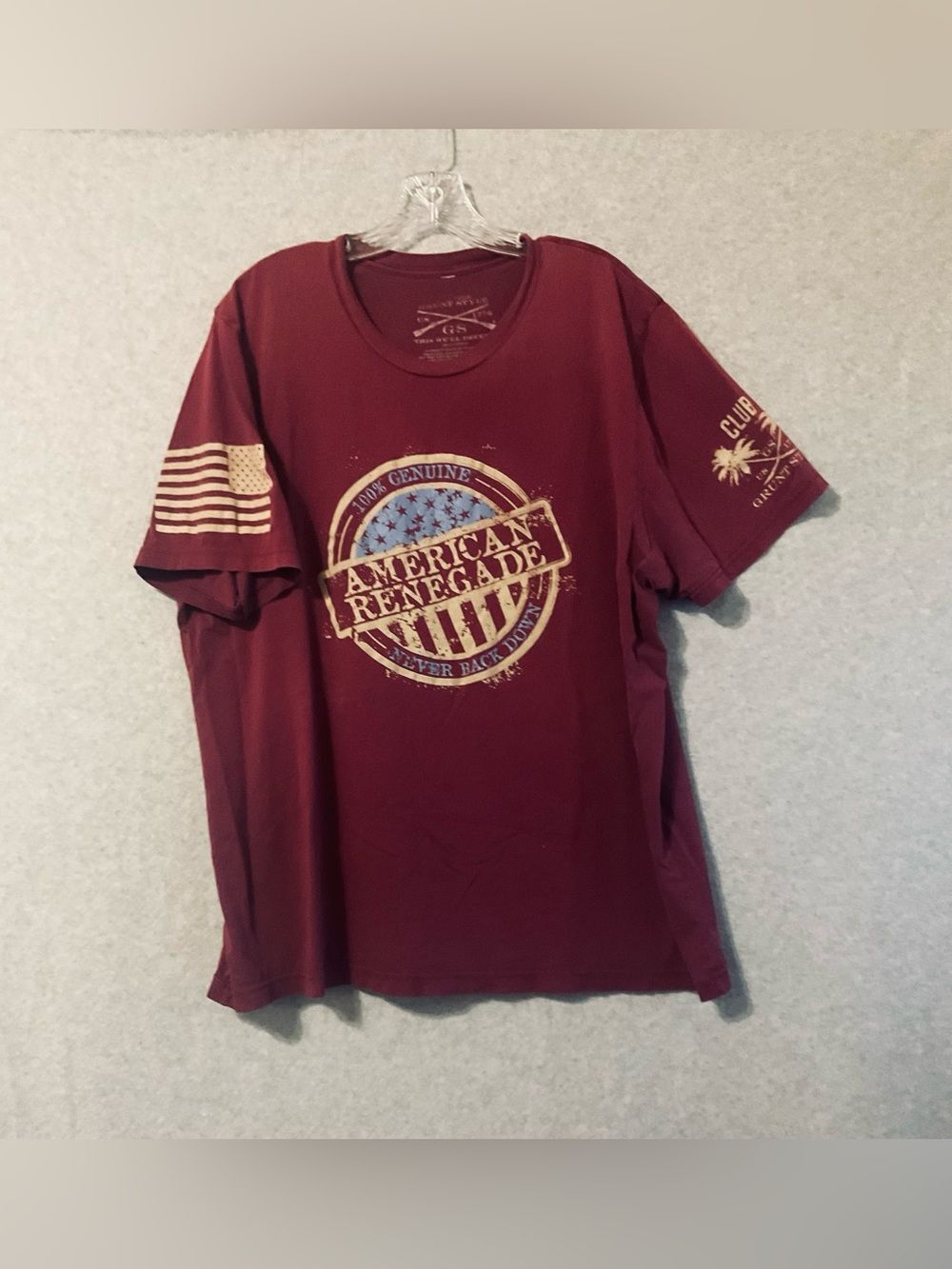 Grunt Style Men's Maroon Graphic T shirt Sz XXL